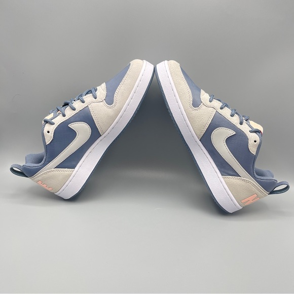 Women’s Shoes Nike Court Borough Low Prem Armory Blue/Pure Platinum Size 7.5 - Picture 11 of 15